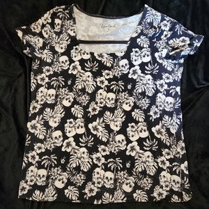 Torrid lovesick tropical skull tee